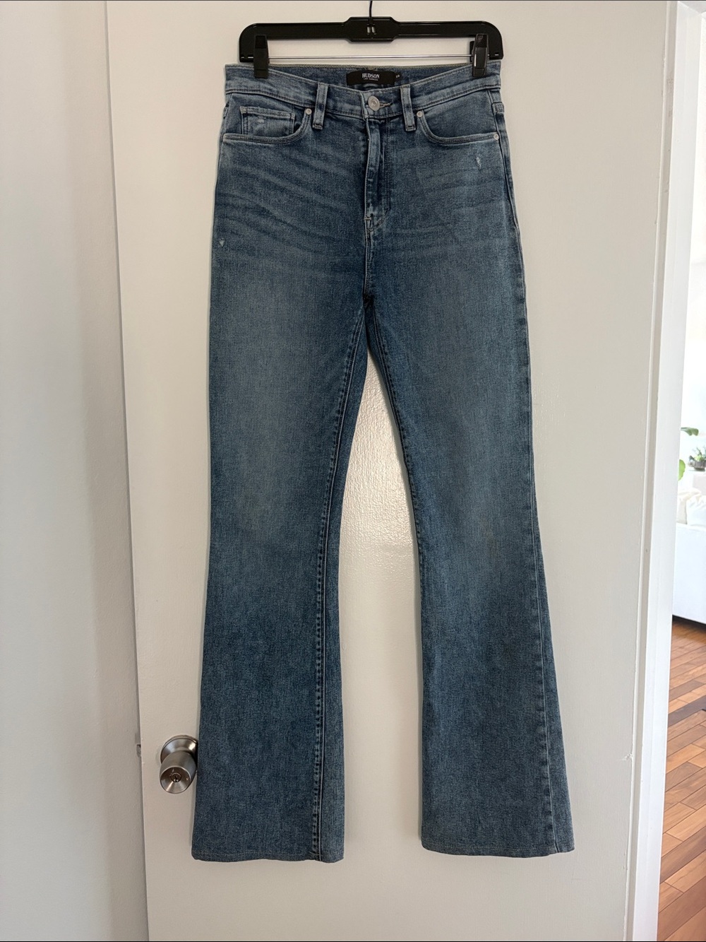 Hudson Jeans Women’s Medium Blue High-Rise Flare